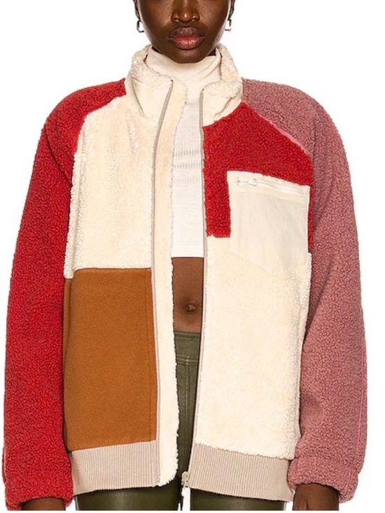 Helmut Lang Jackets & Blazers - Helmut Lang • Patchwork Sherpa Fleece Jacket